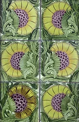 Panel of Tiles, 1872-81